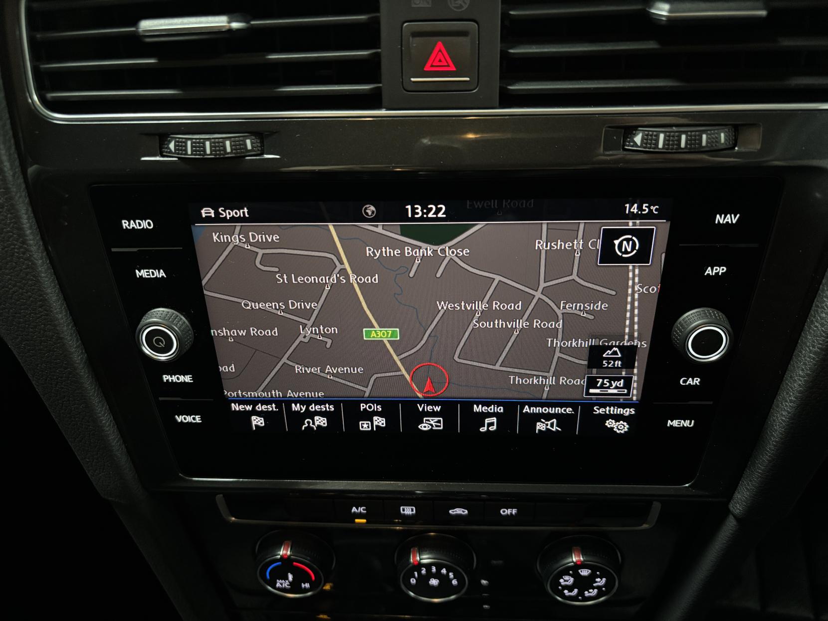 Volkswagen Golf 1.4 TSI SE Nav Hatchback 5dr Petrol DSG Euro 6 (s/s) (125 ps)